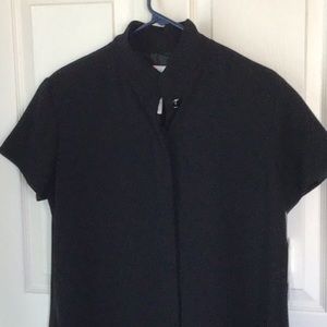 Button-down black dress by Jones Wear, never worn, original sales tag attached.